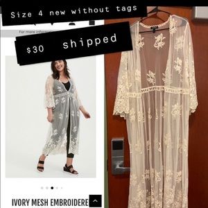 Mesh Torrid crop duster